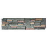 DuraKwik Stone 310YHP Siding Panel, 13 in L, 48 in W, 2 in Thick, Interlocking Edge, Stacked Stone Profile